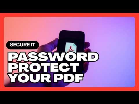 How to Password Protect a PDF file on iPhone?