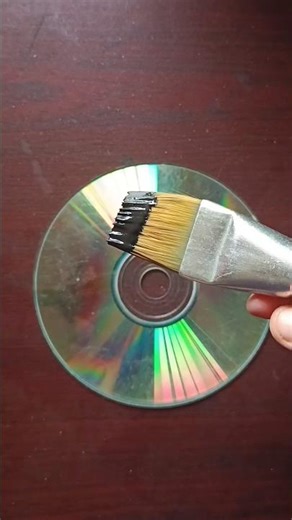 Aesthetic painting on CD for begginers | part 4 | #painting #art #aesthetic #diy #shorts #fypシ