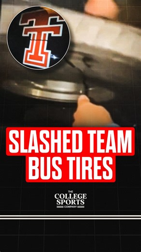 ‪Someone slashed the tires on the Texas Tech MBB team bus after their win at Arizona 😬‬ ‪Can’t do stuff like this no matter how mad you are about a loss 🤦‍♂️‬ ‪(🎥 via X: TCobernRRS) ‬ #texastech #wreckem #basketball #cbb #collegebasketball | The College Sports Company