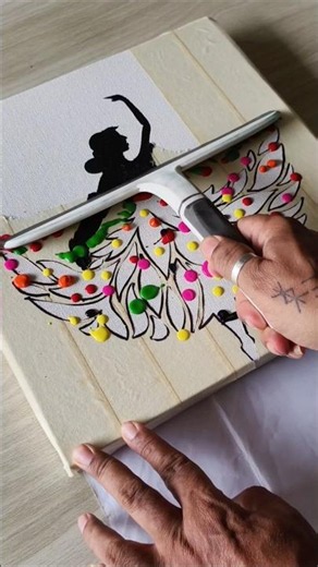 Interesting art technique #acrylicpainting #art #shorts