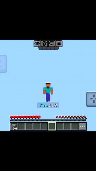 Learning parkour in minecraft bedrock😱😅 #gaming #minecraft #pvpmontage #pvp