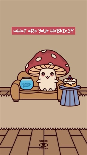 My Hobbies 🍄 Mushie At Home | Relatable Animation Meme | Original Audio: ‪@Dev-Bajwa‬