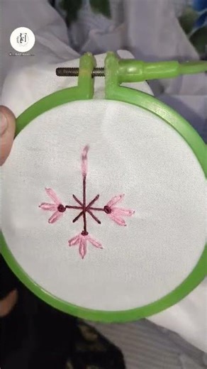 Amazing Hand Embroidery Art✨#creative#shorts#ytshorts#viral#handembroidery#artandcraft#stitch#design