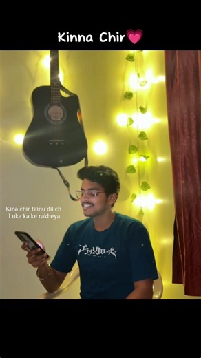 @lyrical_omi_ on Instagram: "Kinna chir song cover💗 . . . @prophecproductions . . . #kinachir #kinnachir #fypシ #explorepage #fyp . . [Kina Chir, kina chir, kinna chir, kina chir cover song, kina chir song, fyp, explore page, guitar cover, lyrics, cover, reels, music]"
