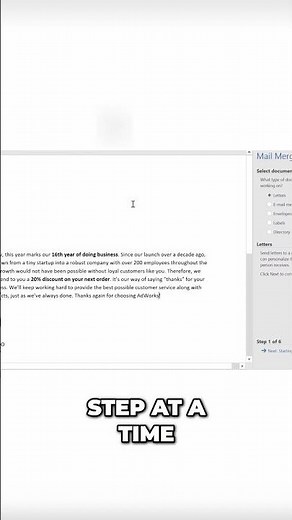 Master Mail Merge: Step by Step Word Tutorial #word #msword