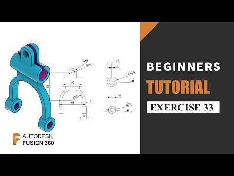 Autodesk Fusion 360 Tutorial for Beginners | Exercise 33 | Learn the basics of designing
