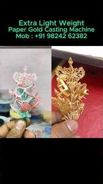 Extra light weight Paper Gold Casting Machine, Gold Casting Process, Silver , gold ring, jewelry
