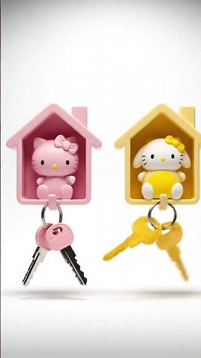 Cute Hello Kitty Wall Keychain Holder | Satisfying Product Reveal