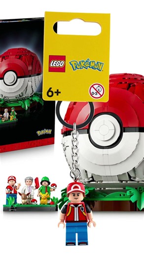 LEGO RED POKEMON KEYCHAIN! #pokemon #lego #legopokemon