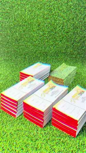 Cutting and finishing Raffle ticket #cutting #raffleticket #printing