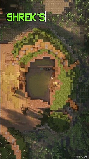 🎬 SHREK’S SWAMP HOUSE ⛏️ #minecraft #patreoncreator #minecraftbuilding #shrek #cinematicminecraft