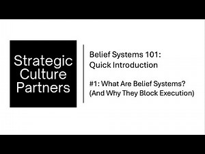 #1 What Are Belief Systems? (And Why They Block Execution)