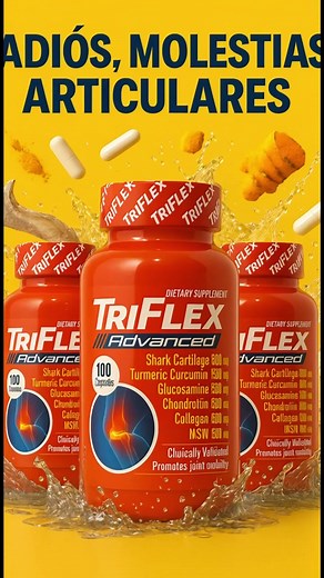 🦴💥 ¿Dolor en las articulaciones? ¡Dile adiós de forma natural! Con TRIFLEX ADVANCED recupera tu movilidad y fortalece tus huesos 💪 ✅ Mejora la movilidad ✅ Hidrata las articulaciones ✅ Fortalece tus huesos ✅ ¡Ataca directamente el dolor! 🧡 Con Glucosamina,Calcio, Vitamina D3 y Colágeno Hidrolizado 🔸 Tómalo solo 2 veces al día 📦 ¡PAGO CONTRAENTREGA en toda Colombia! Haz tu pedido hoy y empieza a sentir el cambio. | Dr Samuel Castro