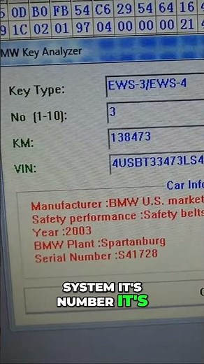 Reading BMW E46 EWS Key System with AK90!