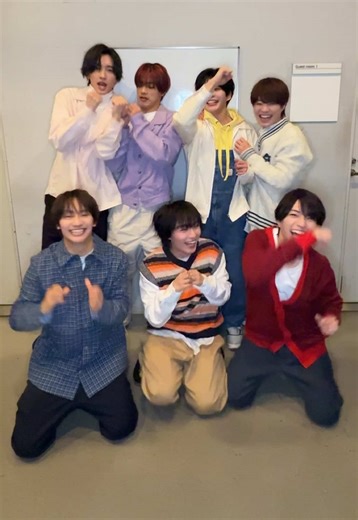 スキスギ わちゃわちゃしスギver.❤️‍🩹🌿 可愛スギる振りは明日のダンプラをお楽しみに!!!!!!!🥰 💿2/18発売 10th Single 「HARD WORK」 🥡❤️‍🔥 #なにわ男子 #なにわ男子_HARDWORK #なにわ男子_スキスギ