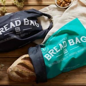 Our reusable Bread Bag is made from recycled plastic bottles and is designed to replace single use paper or plastic bread bags. | Onya