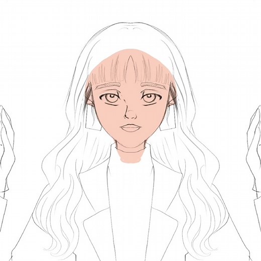 The easiest way to finish a portrait especially when it is facing front is using “drawing assist” in procreate. ☺️ I know it’s lazy but it turns out okay everytime, !