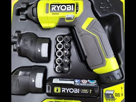 Ryobi FVD51K Multi-Head Screwdriver Kit "Drive-it-Home" (S10-E11) ‪@RYOBITOOLSUSA‬
