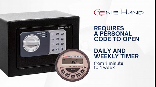 Genie Hand – Time Lock Safe Weekly/Daily Timer – B-Class Lock – Anti Bounce Technology