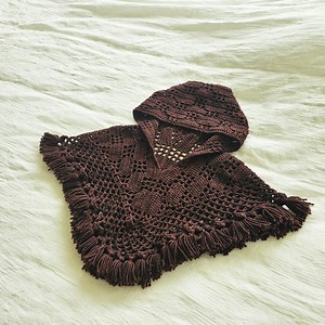 Lattice Hooded Poncho - Etsy