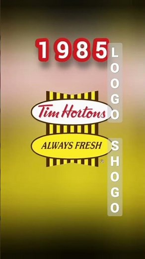 Tim Hortons logo Evolution #timhortons #evolution #youtubeshorts