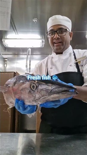 fresh fish 🐟 # searfish # fish 🐟 #travel #shorts #short # Butcher # cruise line # chef 👨‍🍳 #food