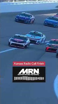 Kansas NASCAR Playoffs radio call finish by MRN