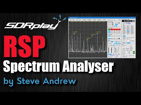 RSP Spectrum Analyser Software for SDRPlay SDR Receivers