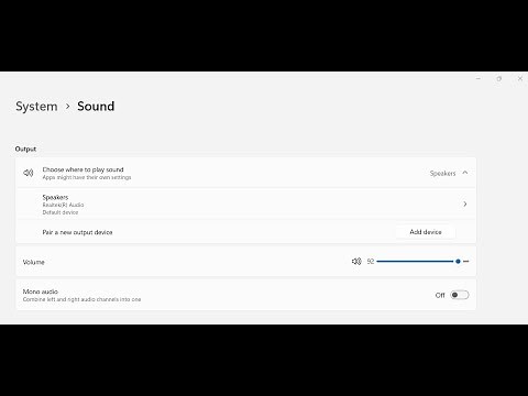 Fix output audio device missing from sound settings in Windows 11
