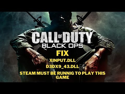 FIX COD Black Ops | D3DX9_43.dll missing | XINPUT.dll missing