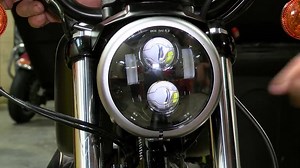 Check out J&P Cycle's installation of our 5 3/4" Blackout LED Headlight on a HD Iron 883. Grab yours today at www.jpcycles.com/hogworkz | HOGWORKZ