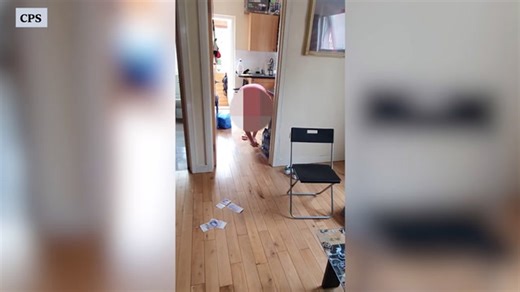 Incriminating video footage shows benefit fraudsters throwing money on the floor