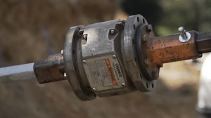 When installing square shaft piles in a tieback applications, this adapter allows thread bar to be attached outside of the wall and countersunk, a job can be completed without requA8iring personnel or equipment to go behind the wall. Simpler and safer. Credit: Hubbell Power Systems #PileBuck #EandCmedia #TheCertifiedHelicalPile #piledriving #construction #deepfoundations | Pile Buck Magazine