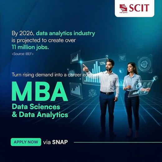 MBA in Data Sciences & Data Analytics | SCIT Pune | Apply via SNAP 2025