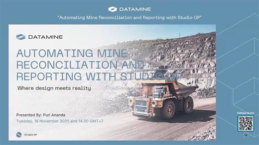 Datamine Indonesia Webinar Automating Mine Reconciliation and Reporting