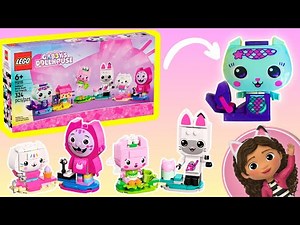 GABBY'S Dollhouse Toys! Building MerCat, Cakey, DJ Catnip, Pandy Paws, Kitty Fairy, Baby Box