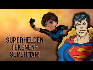 Hoe TEKEN je SUPERMAN | Superhelden stripfiguren tekenen #1