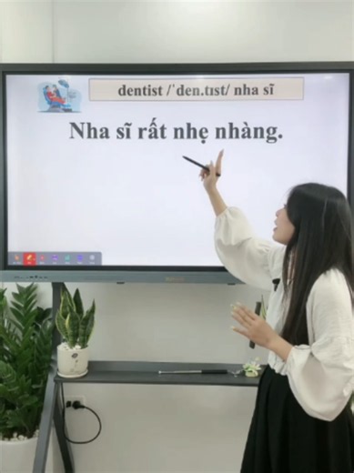 Từ vựng nghề nghiệp tiếng Anh: dentist, office worker, gentle, busy