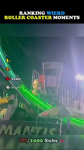 Ranking the Best Roller Coaster Moments 🤣🥀#ranking #funny