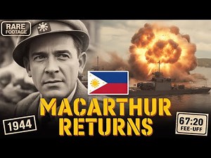 MacArthur Returns to the Philippines - Rare WWII Archive Footage