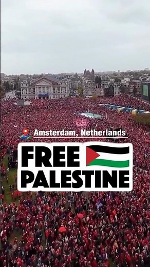 🚨 Dutch Government Under Fire as 250,000 Protest in Amsterdam for Palestine