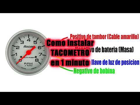 COMO INSTALAR TACOMETRO en 1 minuto!
