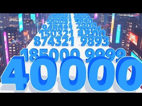 NUMBER MASTER: Number Merge Run Gameplay Walkthrough Level 21 To 40!