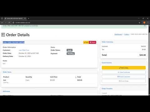 Django POS System Demo