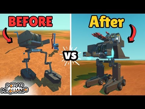 Can you make a WALKING MECH in vanilla Scrap Mechanic?