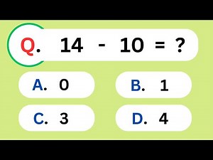 Addition & Subtraction Quiz For Grade 1|Learn to Count |Maths Quiz for Kids|Addition & Subtraction