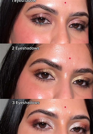 One Vs Two Vs Three Eyeshadows Look Technique Eyeshadow Eye makeup Eye Tutorial Makeup ideas Makeup techniques #eyeshadow #eyemakeup #eyetutorial #makeupideas #makeuptechniques