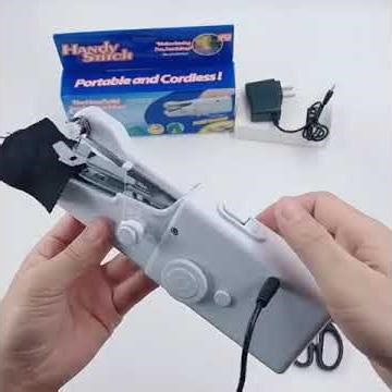 Handy Stitch Portable Cordless Handheld Sewing Machine Quick Fixes for Denim Silk and More