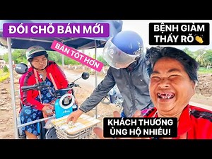 Bán vé số ở địa điểm mới, trời mưa gió liên tục nhưng chị Thanh vẫn không bỏ cuộc mỗi ngày bán 70 tờ