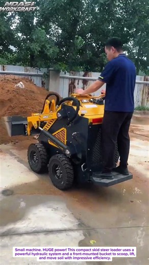 This Mini Skid Steer MOVES Dirt Like a Beast! 🤯